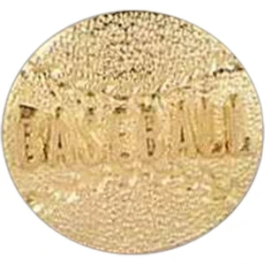 Baseball - Stock Design Award Pin With Clutch Back Attachment For Secure Mounting