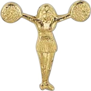 Full Pom Pom - Stock Design Award Pin With Clutch Back Attachment For Secure Mounting