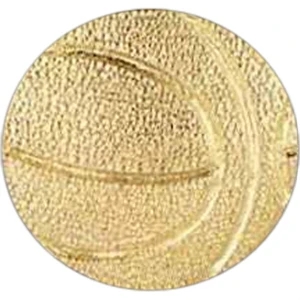 Basketball - Stock Design Award Pin With Clutch Back Attachment For Secure Mounting