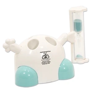 Tooth Timer With Toothbrush Port - Blue. Closeout Price! While Supplies Last