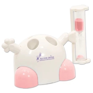 Tooth Timer With Toothbrush Port - Pink. Closeout Price! While Supplies Last