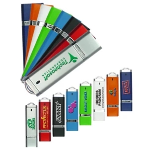Galaxydrive - 2gb - Led Indicator Light Usb Flash Drive, 2.9" L X 0.78" W X 0.28" H
