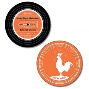 B. Unique - Extra-thick Uv-coated (1s) Paper Business Card (2.5x2.5) - Circle Shape