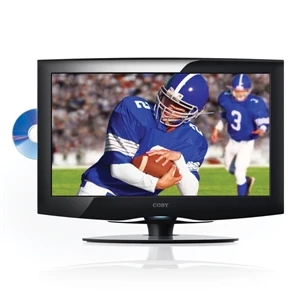 19" Lcd High-definition Tv With Dvd Player, Usb/sd Card Slots, Av/vga Connections
