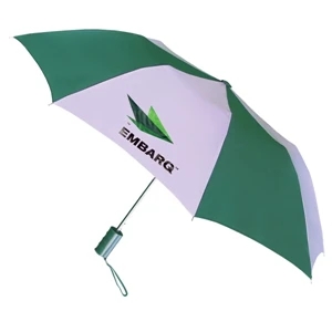 Pop Up - Automatic Open Umbrella With 43" Arc, With Plastic Grip Handle And Wrist Cord