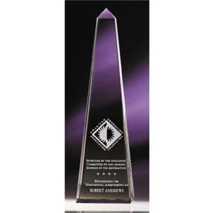 Obelisk(tm) - Medium - Flawless Optic Crystal Brings Out The Beauty Of This Ancient Form Award