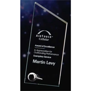 Studio (tm) - Large - Award Made Of Jade Crystal, Its Bevel Lends Color And Attention To The Top Oblique