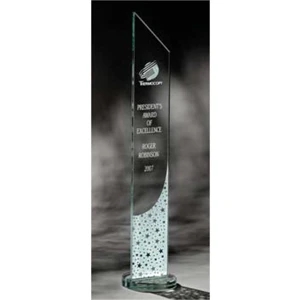 Stratosphere - Small - Striking Height Of This Eye-catching Award Made Of Jade Crystal