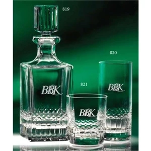 Exception - Tight Craftsmanship And A Restrained Hand-cut Pattern 30 Oz. Wine Decanter