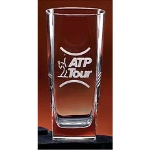 Geo - Set Of 2 - Hiball 16 Oz Glass Named For Its Unusual Square Shape