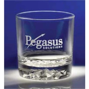 Arctic - Set Of 2 - Hefty On The Rocks Glass Boasts An Icy Impression In Its Sham. 12 Oz