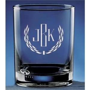 Subtle Impressions - Set Of 2 - Beverage Glass Features Your Recipient's Monogram And Your Logo