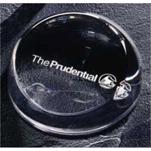 Insignia (r) - Paperweight Permits Viewing Through Its Slanted Top To The Etching Below
