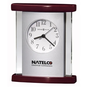 Hyatt - Quartz Movement Clock With High Gloss Rosewood Finish Curved Top And Base