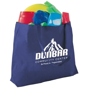 12. Oz Cotton Tote Bag With Squared Off Bottom And Extra Long Web Handles