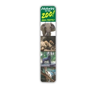 Two Sides - 1 5/8" X 8 1/4" White Tag Stock Bookmark In 4-color Process Print With Page Tab