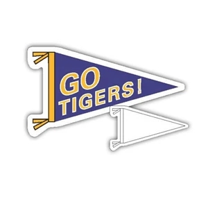 .019" - 3 1/2" X 2" Pennant Stock Mini Magnet With Digital 4-color Process Print