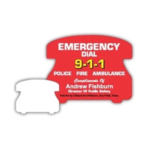 .019" - 2 1/2" X 2" Phone Stock Mini Magnet With Digital 4-color Process Print