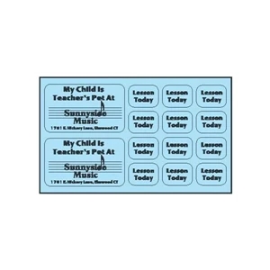 1 Or 12-decal White Vinyl Postcard Decal With Black Printing On The Back