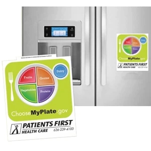Decal, Healthy Eating "my Plate" Food Guidelines Printed On Repositionable Material