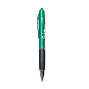 Zebra Z Grip Max - Black Ink - Green - Retractable Ballpoint Pen With Rich Jewel-tone Color Barrel