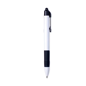 Zebra Z Grip (tm) - Black Ink - Black - Retractable Ballpoint Pen With White Color Plastic Barrel