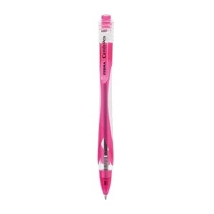 Zebra Candy - Pink - Retractable Ballpoint Pen With Fun And Fashionable Plastic Barrel