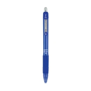 Zebra Z Grip (tm) - Blue - Retractable Gel Pen With Pearlescent Plastic Barrel Color