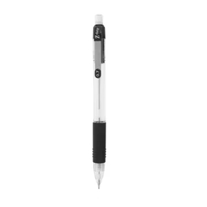 Zebra Z Grip (tm) - Black - Mechanical Pencil With Clear Plastic Barrel To Monitor Lead Supply