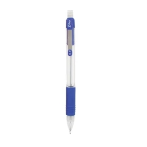 Zebra Z Grip (tm) - Blue - Mechanical Pencil With Clear Plastic Barrel To Monitor Lead Supply