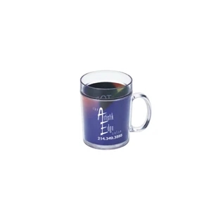 Clear Insulated Full Color Paper Insert 14 Oz. Mug With Double-wall Insulation