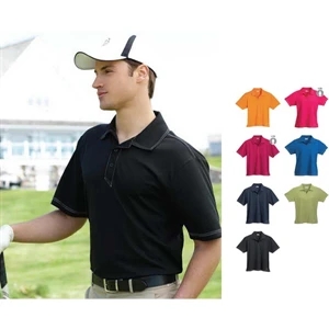 Tasman - Blank - Men's Polo Shirt With Three Button Placket With Dyed-to-match Pearlized Buttons