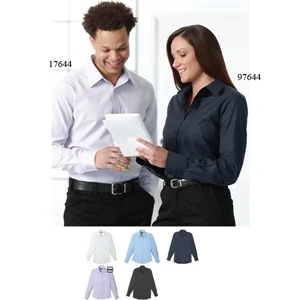 Sycamore - Blank - Women's Long Sleeve Shirt With Dyed-to-match Buttons