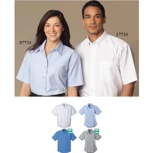 Colter - Blank - Men's Short Sleeve Shirt With Back Yoke & Button Down Shirt Collar