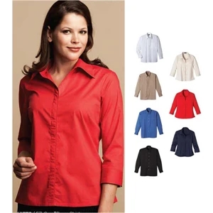 Mackenzie - Blank - Women's Stretch Shirt, 60% Polyester/37% Cotton/3 % Spandex
