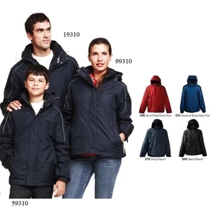 Valencia - Blank - Women's Three In One Jacket With Reflective Diminish Piping