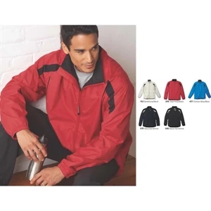 Meru - Blank - Men's Jacket With Center Front Exposed Reversed Coil Zipper