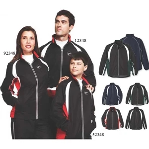 Kelton (tm) - All-in - Women's Track Jacket With Center Front Exposed Reversed Coil Zipper