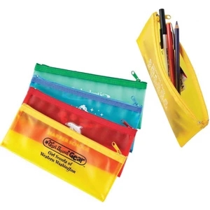 The School Mate - Pen And Pencil Case With Matching Zippers, Trim And Pulls