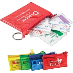 The Rainbow - Colorful First Aid Kit With 3 Bandages, 3 Sterile Alcohol Pads And More