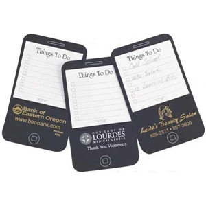 Mobile Reminder Refrigerator Magnet And Note Pad, 20 Page Lined Notepad