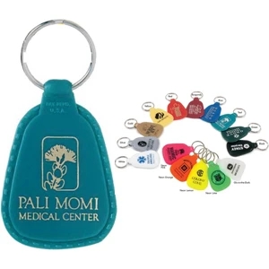 Colorama - Tear Drop Shape Key Tag With Tempered Spring Steel Split Ring