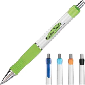 Breeze (r) - Medium Point Ballpoint Pen With White Barrel And Grip Section