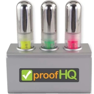 Sale 5-7 Day Production - Highlighter Set, 3 Colors In A Metallic Stand