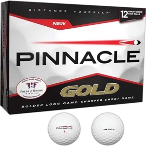 Pinnacle (r) Gold - Catalog 3 Day Production - Golf Ball, Long, Straight Distance Tee To Green, Sold In Dozens