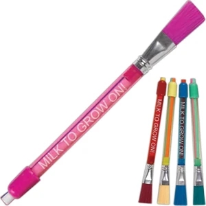 Stick Eraser With Removable Brush. Approximately 6" Long Overall. Imprinted
