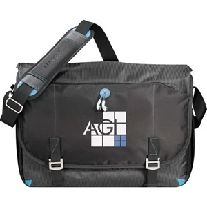 Zoom (r) - Checkpoint-friendly Computer Messenger Bag Made Of Dot Dobby And 600d Polycanvas