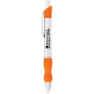 Scripto (r) Bubble - Metal-like Barrel Click Pen With Ultra-curvaceous Comfort Grip