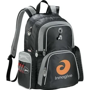 Slazenger (r) Turf Series - Computer Backpack Made Of 420d Diamond Dobby, 600d Polycanvas And Air Mesh