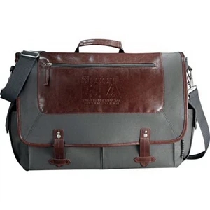 Field & Co. - Computer Messenger Bag Made Of Cotton Canvas. Holds Most 15" Laptops
